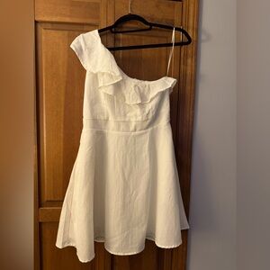 White cocktail dress L